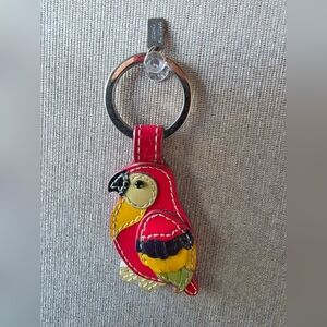 Coach TOUCAN Patent Leather Parrot Key Ring